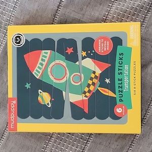 HOST PICK!! Mudpuppy 6 Transportation Stick Puzzles